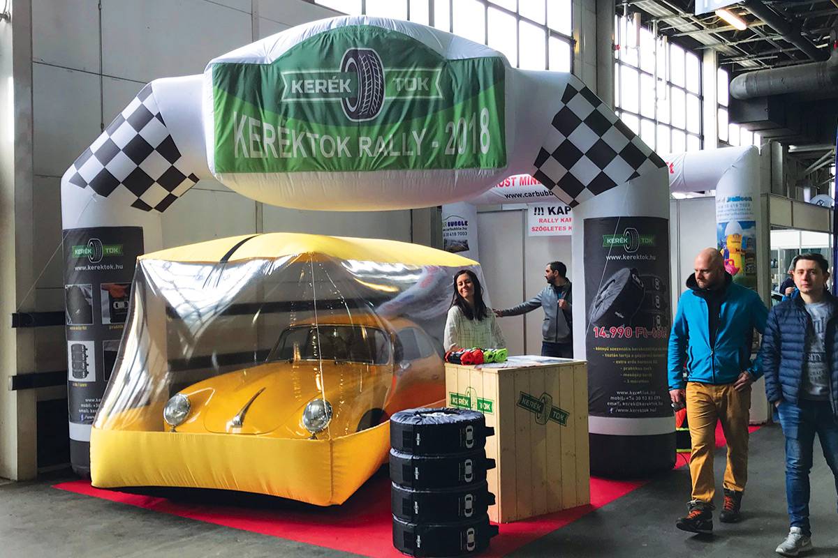 5m széles Rally kapu - Keréktok