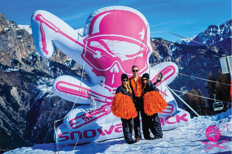 5m magas reklám balloon - Snowattack